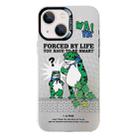 For iPhone 13 Electroplated Silver Series PC Protective Phone Case(Frog) - 1