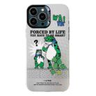 For iPhone 14 Pro Electroplated Silver Series PC Protective Phone Case(Frog) - 1