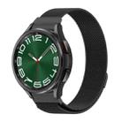 For Samsung Galaxy Watch 6 / 6 Classic Milan Magnetic Metal Watch Band(Black) - 1