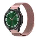 For Samsung Galaxy Watch 6 / 6 Classic Milan Magnetic Metal Watch Band(Rose Pink) - 1