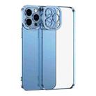 For iPhone 15 Pro Max Electroplating TPU Phone Case(Blue) - 1