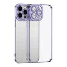 For iPhone 15 Pro Max Electroplating TPU Phone Case(Purple) - 1