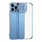 For iPhone 15 Pro Electroplating TPU Phone Case(Blue) - 1