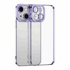 For iPhone 15 Plus Electroplating TPU Phone Case(Purple) - 1