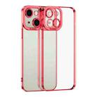 For iPhone 15 Electroplating TPU Phone Case(Red) - 1