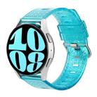 For Samsung Galaxy Watch 6 / 6 Classic Transparent Shiny Diamond TPU Watch Band(Blue) - 1