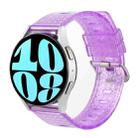 For Samsung Galaxy Watch 6 / 6 Classic Transparent Shiny Diamond TPU Watch Band(Purple) - 1