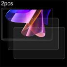 For Blackview MEGA2 12 2pcs 9H 0.3mm Explosion-proof Tempered Glass Film - 1