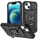 For iPhone 15 Sliding Camshield Holder Phone Case(Black) - 1