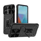 For Xiaomi Redmi Note 13 Pro 5G Camshield Robot TPU Hybrid PC Phone Case(Black) - 1