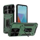 For Xiaomi Redmi Note 13 Pro 5G Camshield Robot TPU Hybrid PC Phone Case(Green) - 1