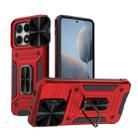 For Xiaomi Redmi K70E 5G Camshield Robot TPU Hybrid PC Phone Case(Red) - 1