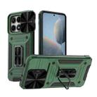 For Xiaomi Redmi K70E 5G Camshield Robot TPU Hybrid PC Phone Case(Green) - 1