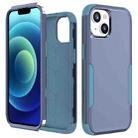 For iPhone 15 Commuter Shockproof TPU + PC Phone Case(Royal Blue+Grey Green) - 1