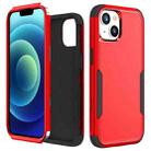 For iPhone 15 Commuter Shockproof TPU + PC Phone Case(Red+Black) - 1