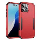 For iPhone 16 Pro Max Commuter Shockproof TPU + PC Phone Case(Red+Black) - 1