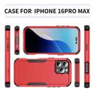 For iPhone 16 Pro Max Commuter Shockproof TPU + PC Phone Case(Red+Black) - 3