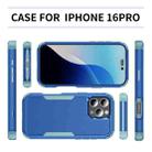 For iPhone 16 Pro Commuter Shockproof TPU + PC Phone Case(Royal Blue+Grey Green) - 3