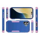 For iPhone 16 Plus Commuter Shockproof TPU + PC Phone Case(Royal Blue+Pink) - 3