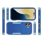 For iPhone 16 Plus Commuter Shockproof TPU + PC Phone Case(Royal Blue+Grey Green) - 3