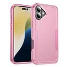 For iPhone 16 Plus Commuter Shockproof TPU + PC Phone Case(Pink) - 1