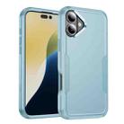 For iPhone 16 Plus Commuter Shockproof TPU + PC Phone Case(Grey Green) - 1