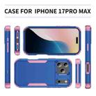 For iPhone 17 Pro Max Commuter Shockproof TPU + PC Phone Case(Royal Blue+Pink) - 3
