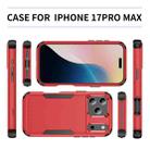 For iPhone 17 Pro Max Commuter Shockproof TPU + PC Phone Case(Red+Black) - 2