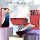 For iPhone 17 Pro Max Commuter Shockproof TPU + PC Phone Case(Red+Black) - 3