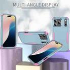 For iPhone 17 Pro Max Commuter Shockproof TPU + PC Phone Case(Grey Green+Pink) - 2