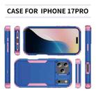 For iPhone 17 Pro Commuter Shockproof TPU + PC Phone Case(Royal Blue+Pink) - 3