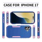 For iPhone 17 Commuter Shockproof TPU + PC Phone Case(Royal Blue+Pink) - 3
