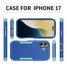 For iPhone 17 Commuter Shockproof TPU + PC Phone Case(Royal Blue+Grey Green) - 3