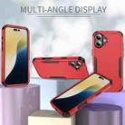 For iPhone 17 Commuter Shockproof TPU + PC Phone Case(Red+Black) - 2