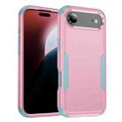 For iPhone 17 Air Commuter Shockproof TPU + PC Phone Case(Pink+Grey Green) - 1