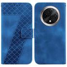 For OPPO A3 Pro 5G Seven-shaped Embossed Leather Phone Case(Blue) - 1