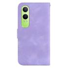 For OPPO K12x Seven-shaped Embossed Leather Phone Case(Purple) - 3