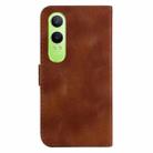 For OPPO K12x Seven-shaped Embossed Leather Phone Case(Brown) - 3