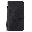 For OPPO Reno12 Pro 5G Global 7-shaped Embossed Leather Phone Case(Black) - 2