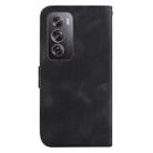 For OPPO Reno12 Pro 5G Global 7-shaped Embossed Leather Phone Case(Black) - 3