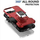 For iPhone 16 Pro Max Ring Holder Non-slip Shockproof Armor Phone Case(Red) - 3