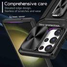 For Samsung Galaxy S23 Ultra 5G Camshield Robot TPU Hybrid PC Phone Case(Black) - 4