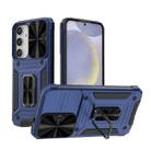 For Samsung Galaxy S24+ 5G Camshield Robot TPU Hybrid PC Phone Case(Blue) - 1