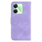 For Realme C61 / C63 / Note 60 Seven-shaped Embossed Leather Phone Case(Purple) - 3