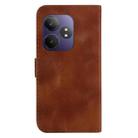 For Realme GT 6 / GT 6T / GT Neo6 / GT Neo6 SE Seven-shaped Embossed Leather Phone Case(Brown) - 3