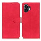 For Nothing Phone 2 KHAZNEH Retro Texture Leather Phone Case(Red) - 1