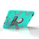 For iPad Mini 5 / 4 Shockproof PC + Silicone Protective Case，with Holder(Green Gray) - 4