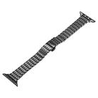 For Apple Watch Series 8 41mm Slim Dragon Pattern Stainless Steel Watch Band(Grey) - 1