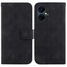 For Tecno Pova Neo 3 Double 8-shaped Embossed Leather Phone Case(Black) - 1