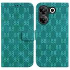 For Tecno Camon 20 Pro 5G Double 8-shaped Embossed Leather Phone Case(Green) - 1